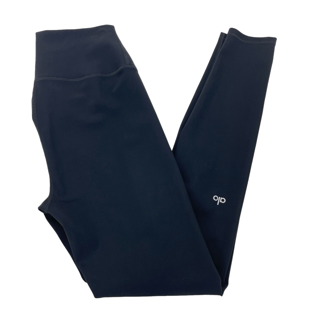 ALO Yoga Warrior Leggings Black Size Medium 7/8 Length - Picture 3 of 8